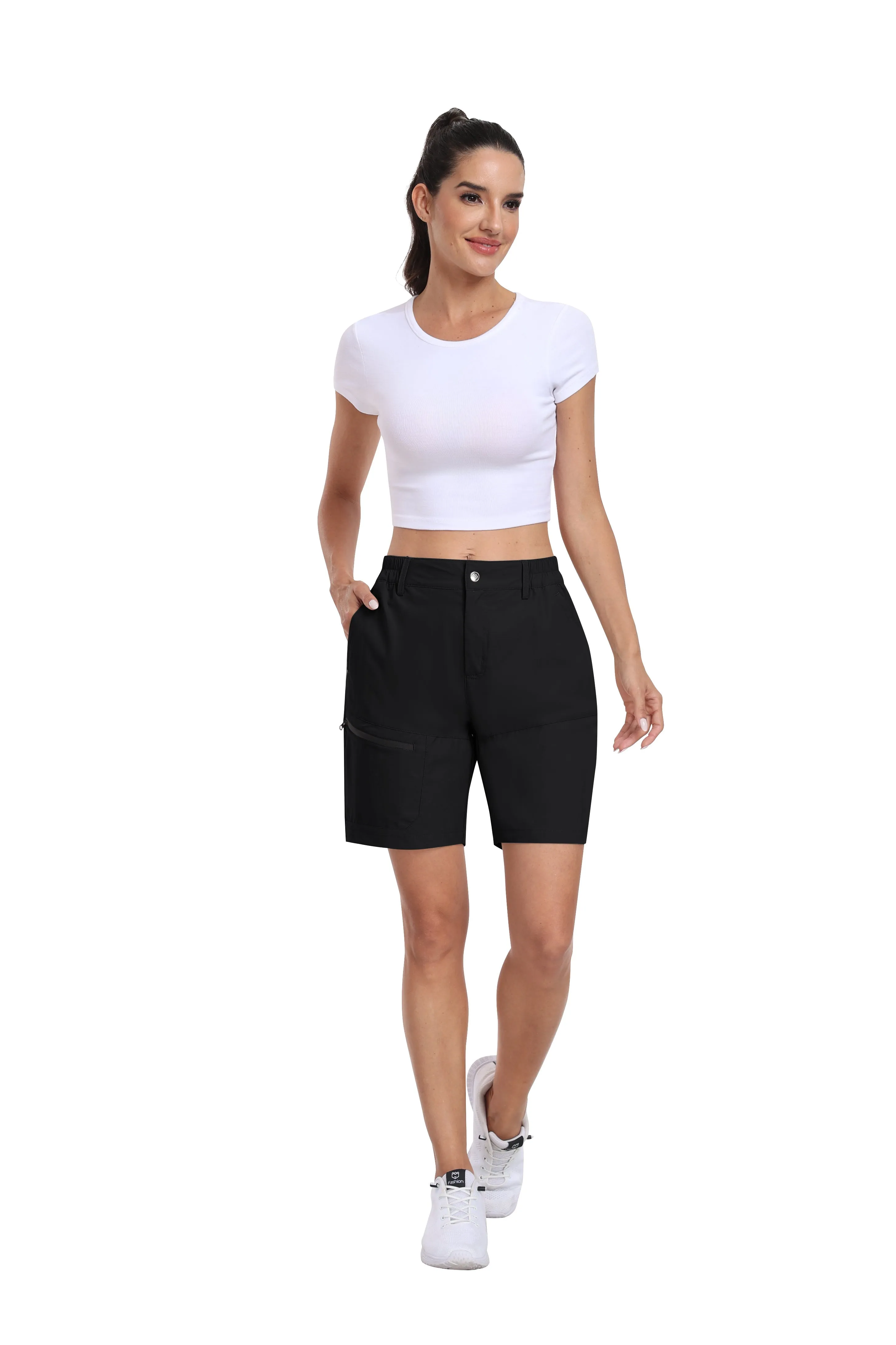 Women's summer outdoor hiking 7-inch shorts
