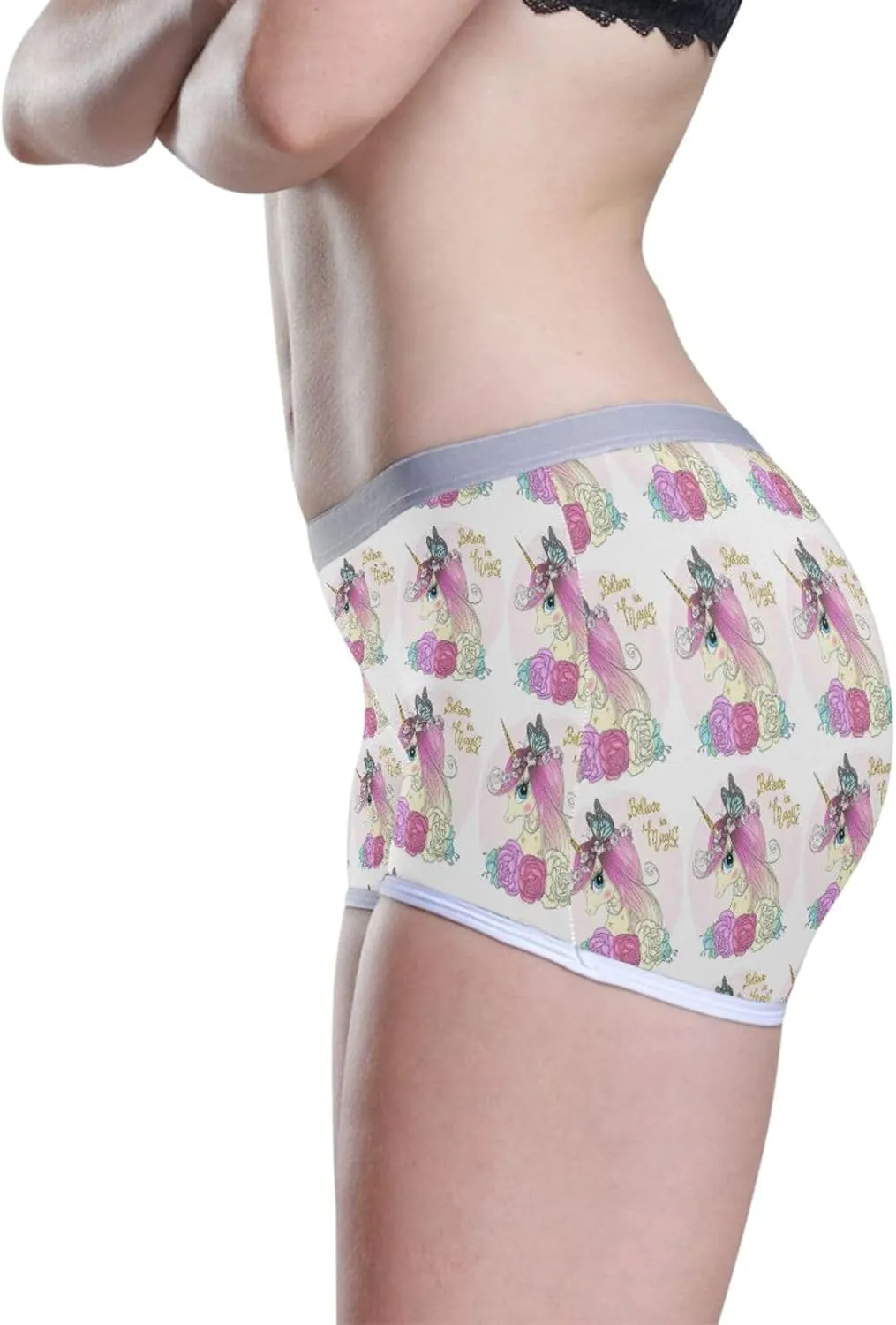 Women's Underwear with Lace, Hipster Panties Milk Silk Underpants(S-2XL)
