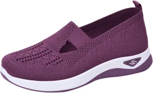 Women's Walking Shoes Orthotic Walking Sneakers Wide Width Non-Slip Sneakers Adjustable Breathable Platform Mesh Sandals