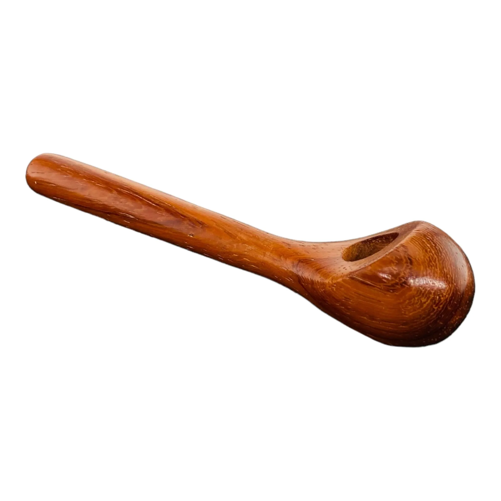Wood Hand Pipe - 5 Inch Long Stem Wood Pipe