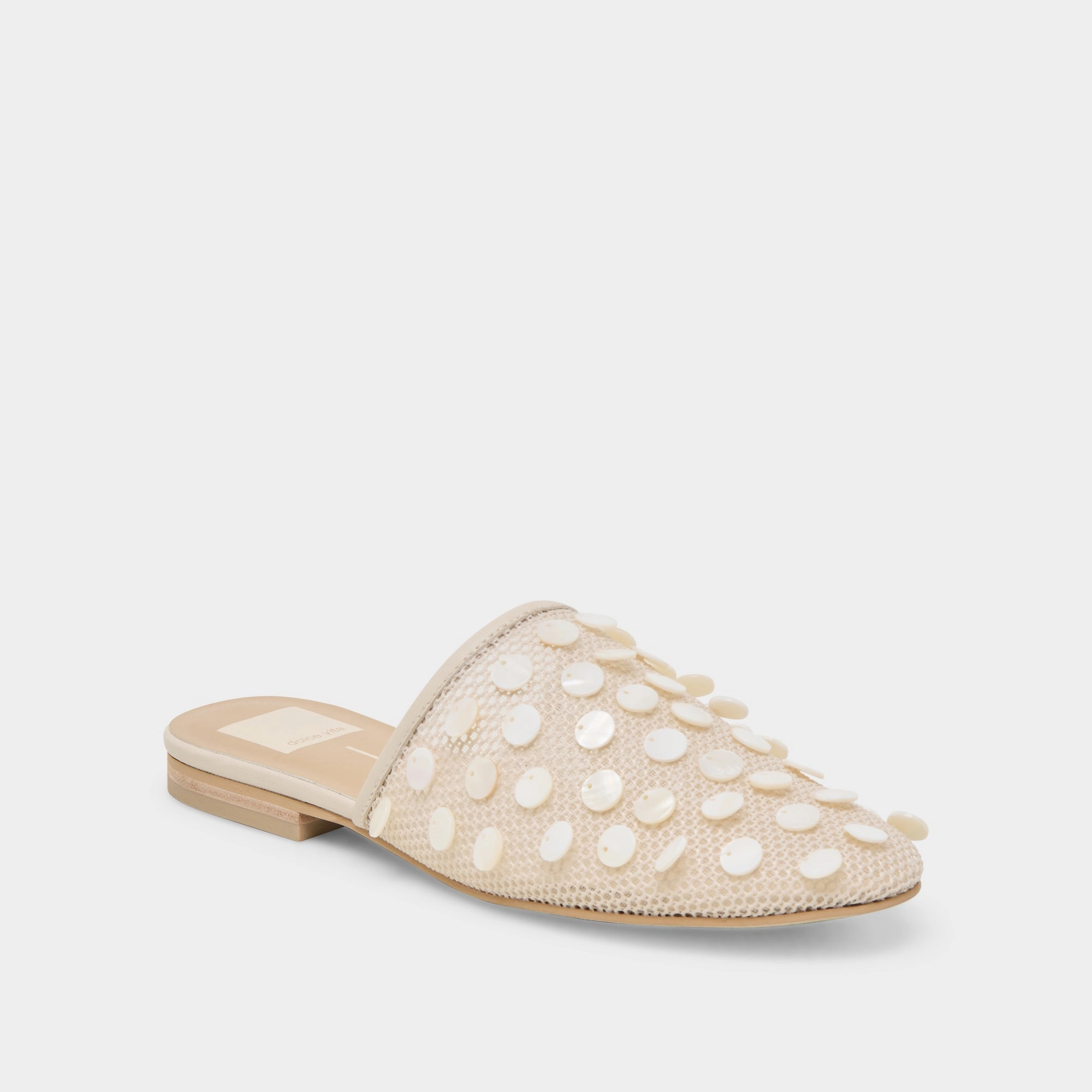 Sand Glow Sand View ROVA BEAD FLATS IVORY DISC MESH