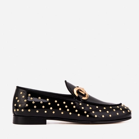The Jupiter  Shoe Black Spike Leather  Bit Dress Loafer Limited Edition Women  Shoe House Shoe Lightweight Comfort