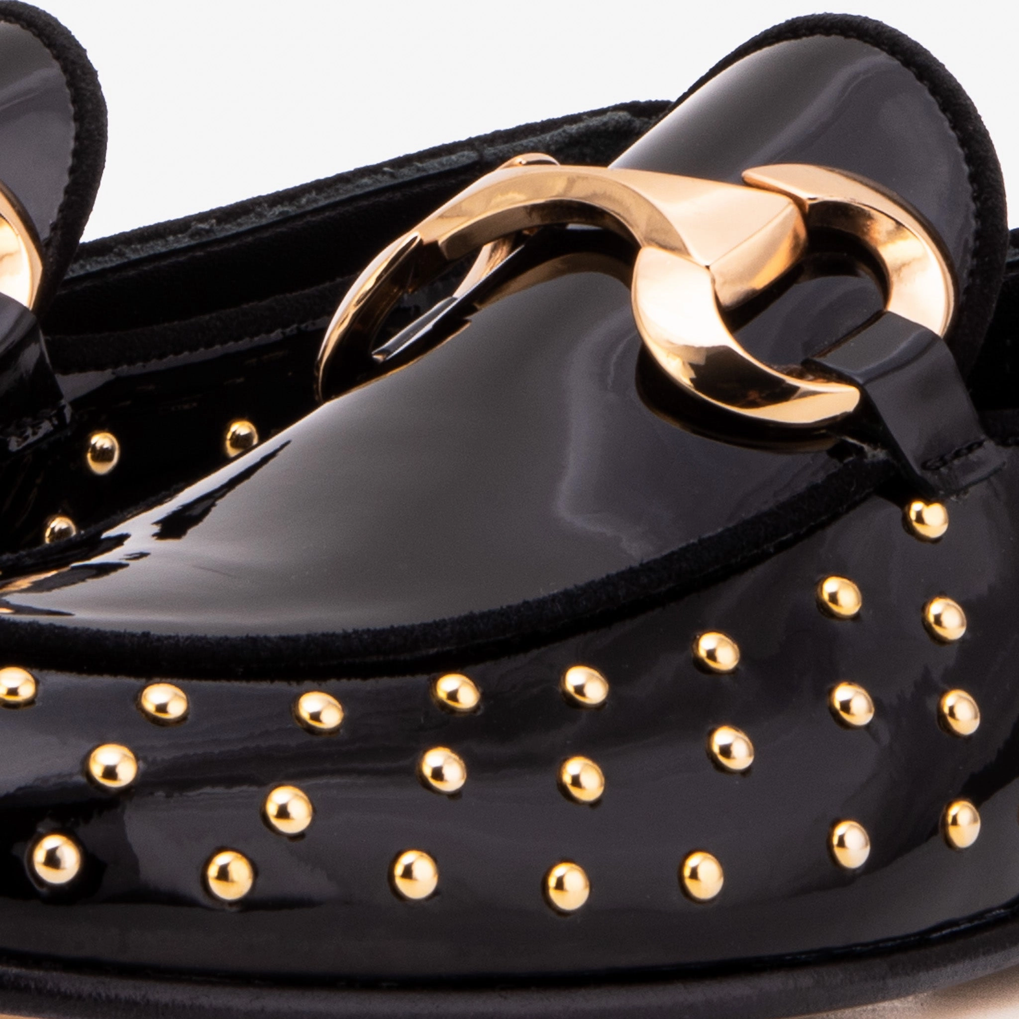 The Jupiter  Shoe Black Spike Leather  Bit Dress Loafer Limited Edition Women  Shoe Elegant Slip-ons Sling Back