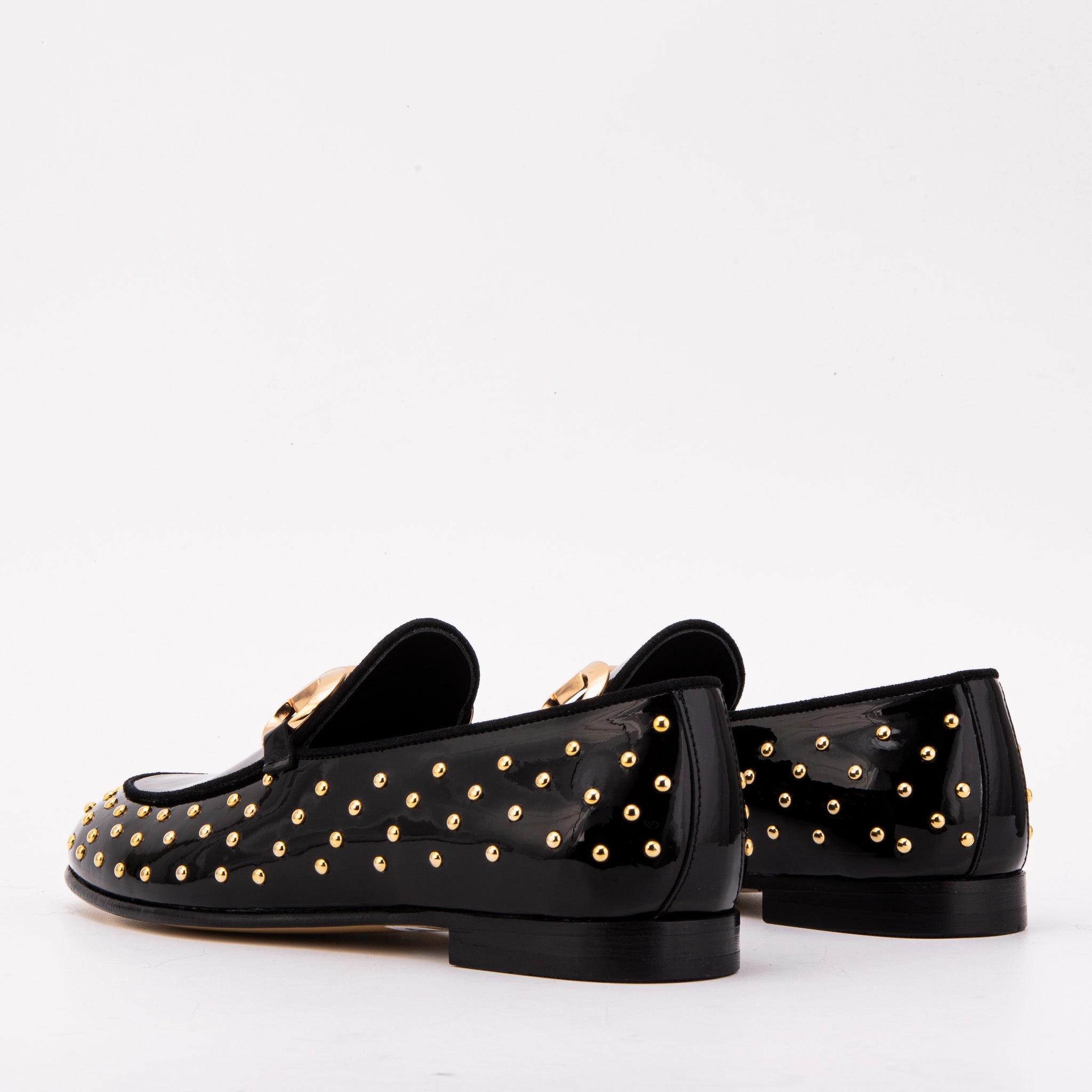 The Jupiter  Shoe Black Spike Leather  Bit Dress Loafer Limited Edition Women  Shoe Sky View Rock Step