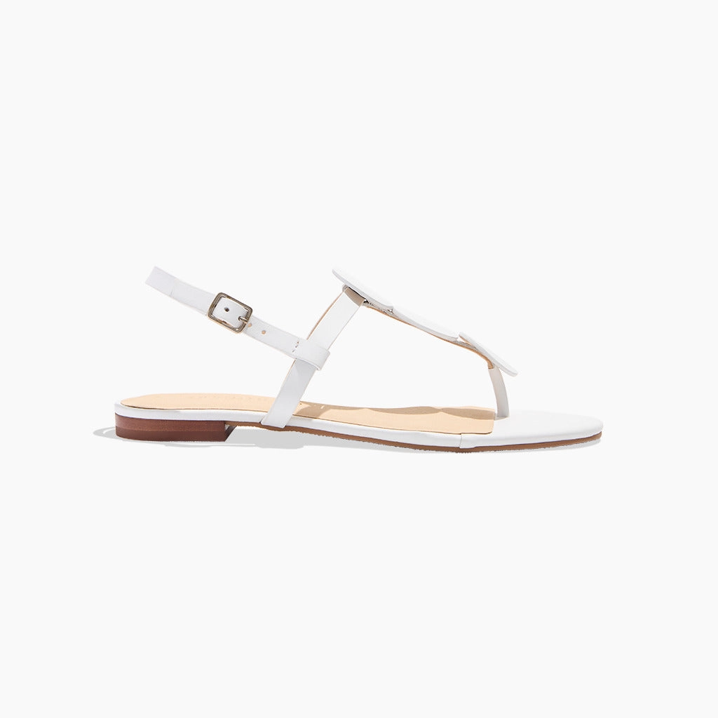 Open Toe Footwear Worth Leather Flat Sandal