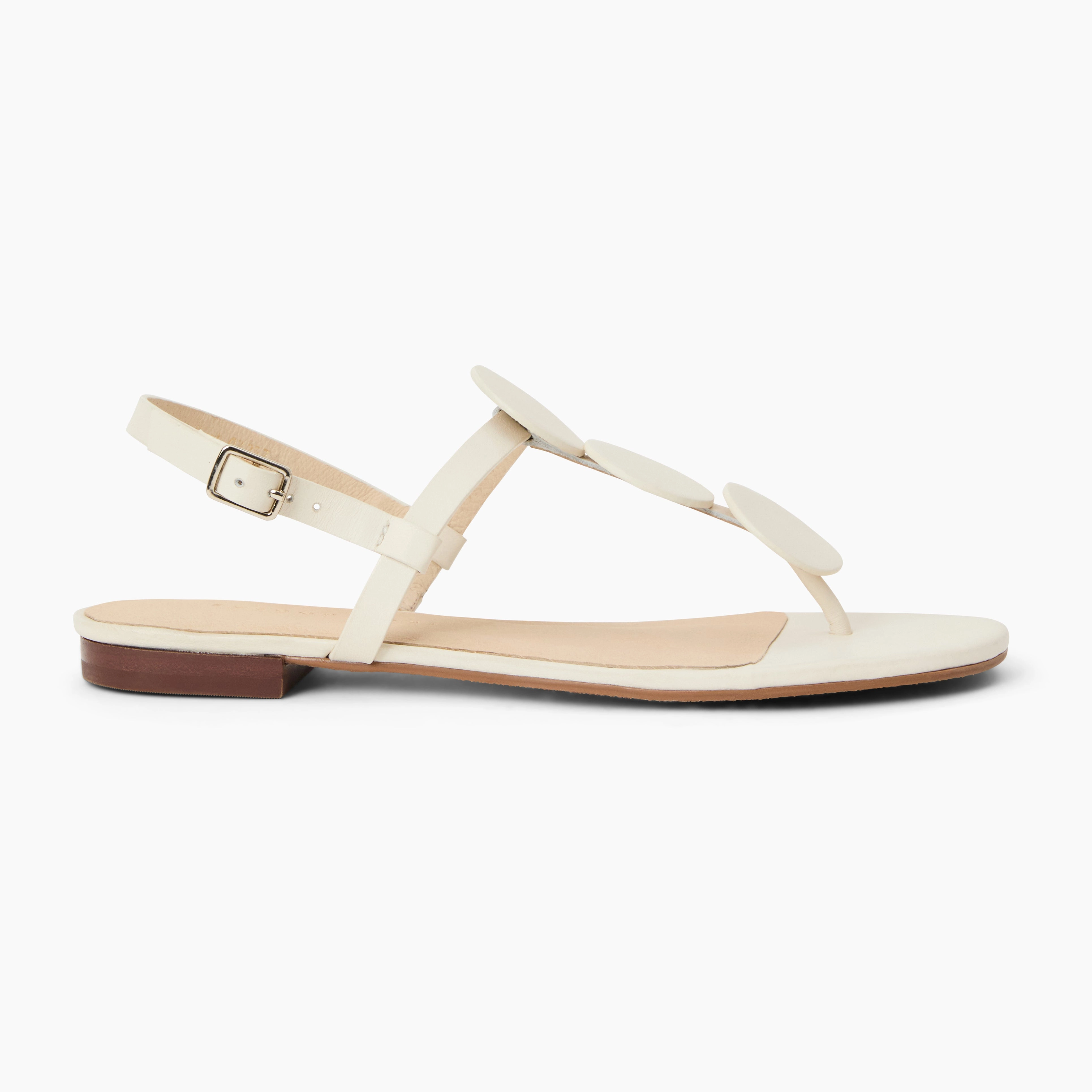 Worth Leather Flat Sandal Relaxed Summer Footwear Post Gym