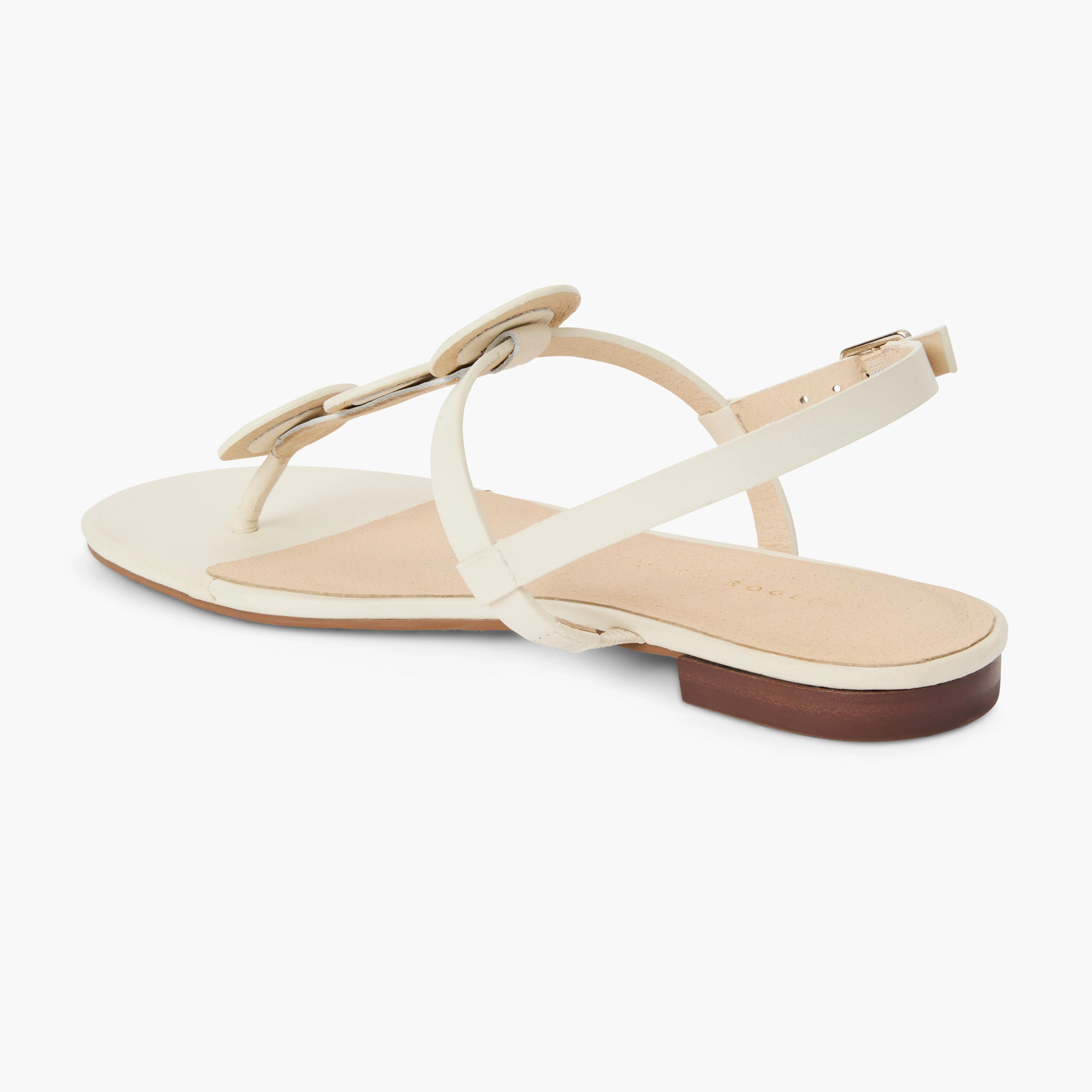Worth Leather Flat Sandal Stylish Support