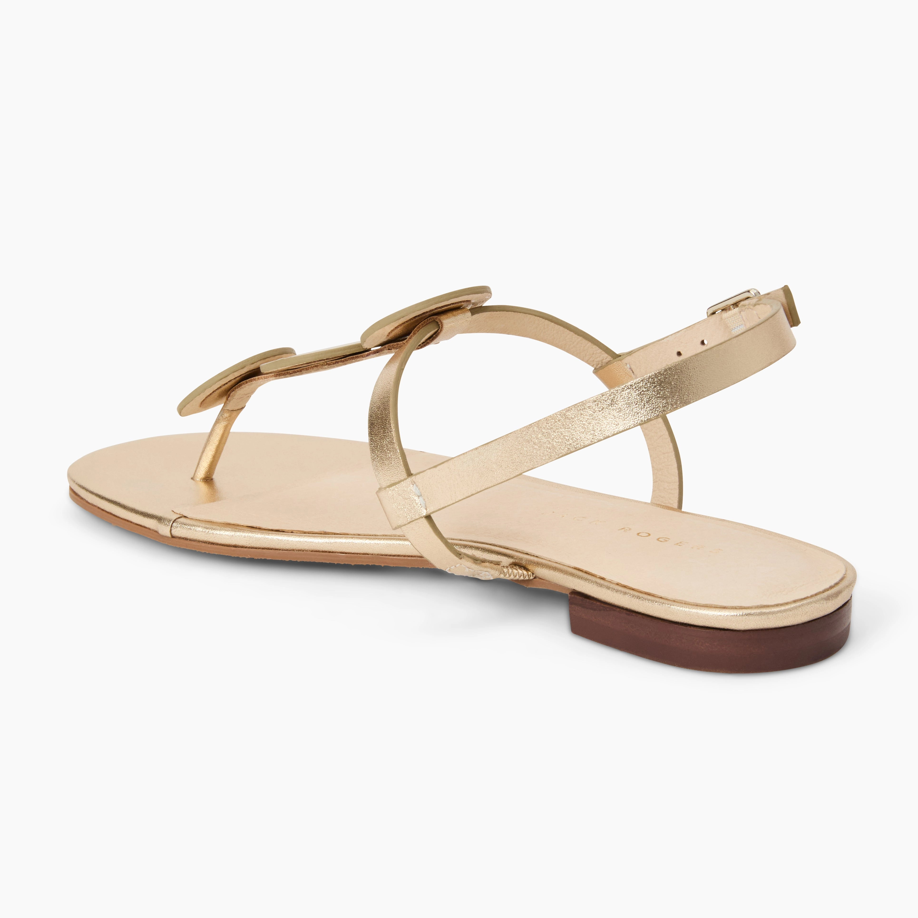 Walk Out Cafe Stop Worth Leather Flat Sandal