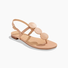 Worth Leather Flat Sandal Sole Traction