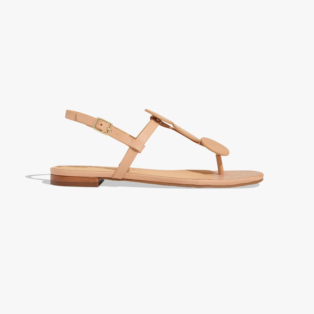 Worth Leather Flat Sandal Morning Light Perfect Walking