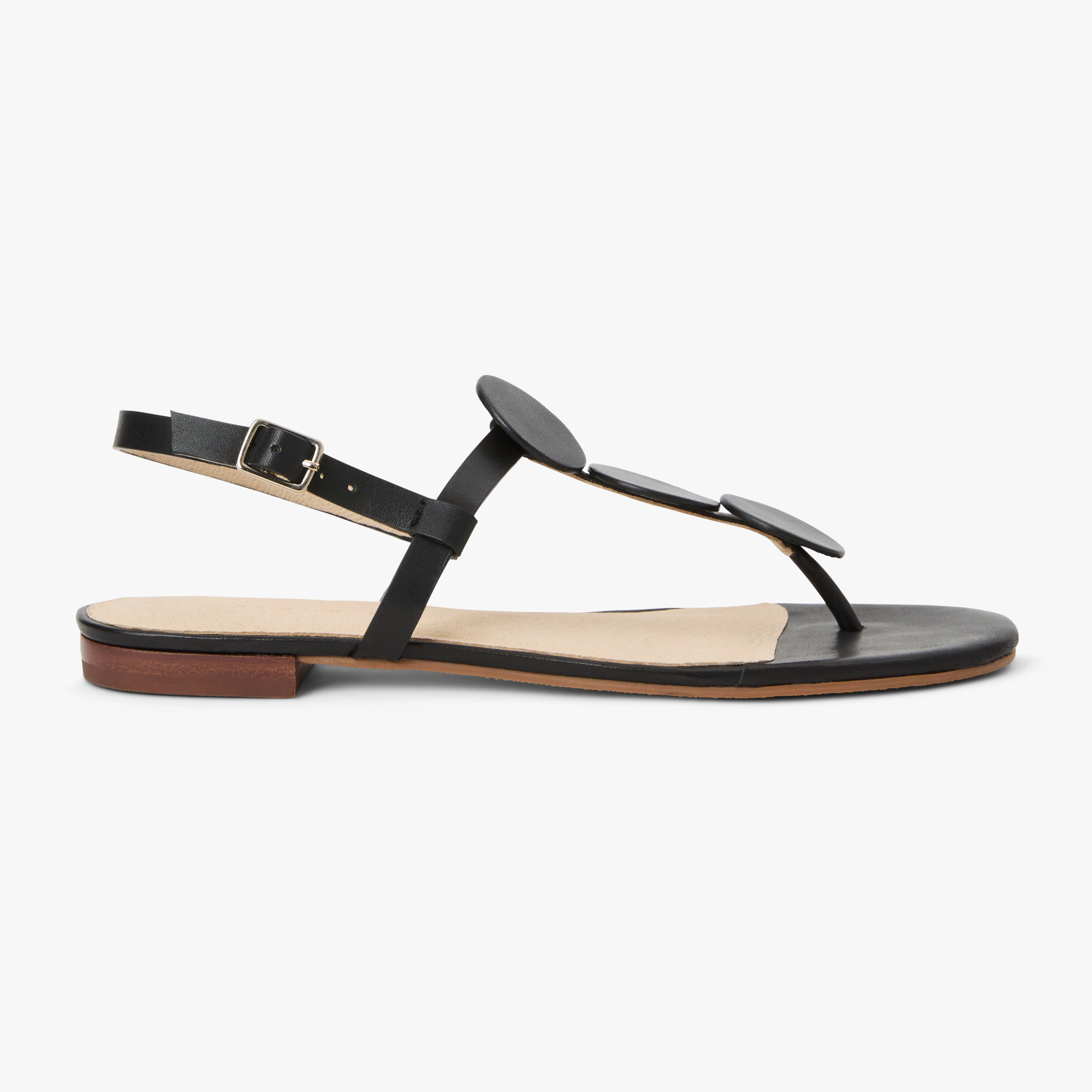 Sandal Maintenance Worth Leather Flat Sandal