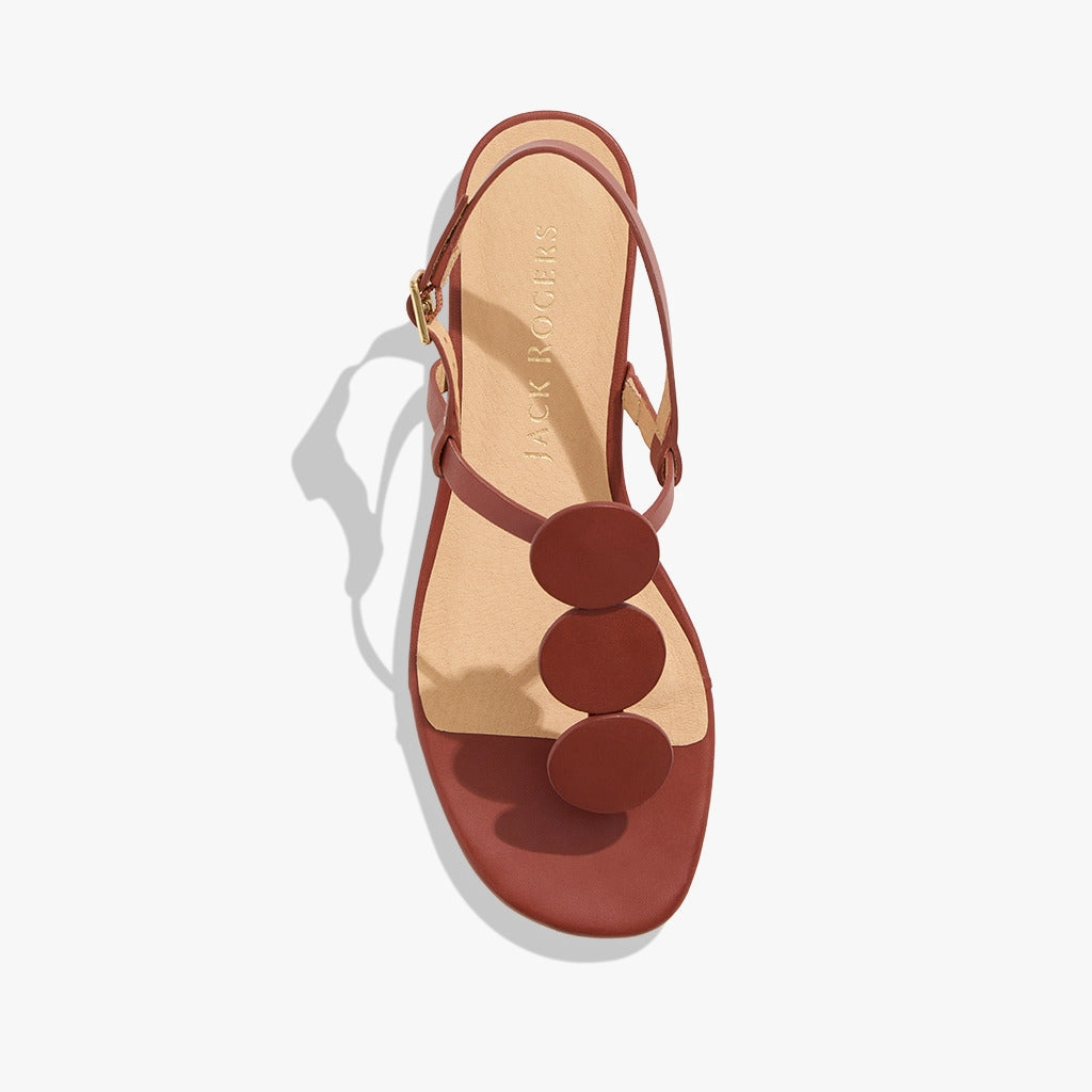 Worth Leather Flat Sandal Multi Directional Flex Zones Sleek Flats
