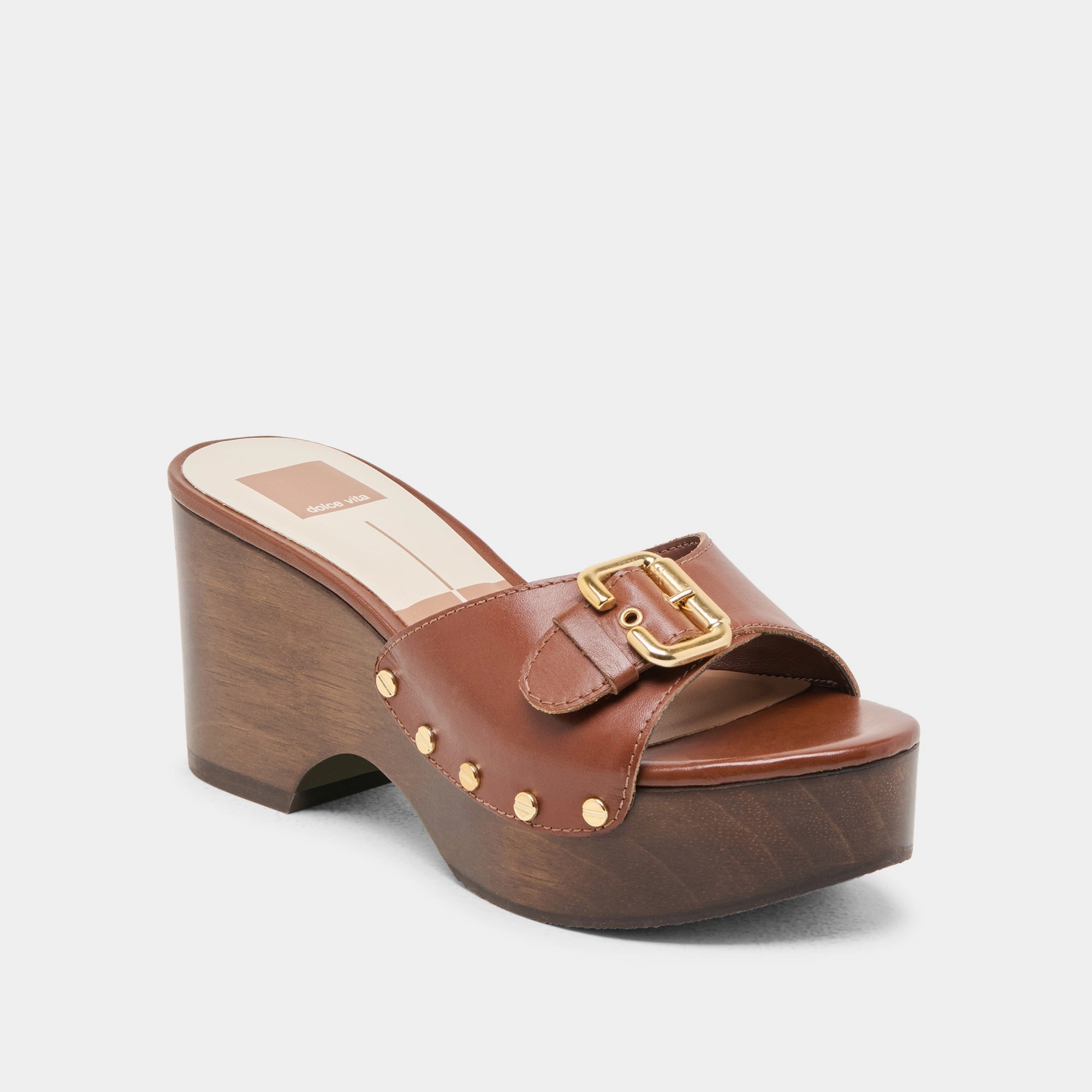 Fancy Finish YALAH HEELS BROWN LEATHER