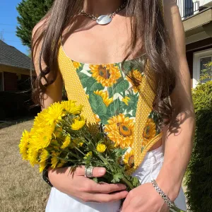 Yellow Sunflower Corset V2