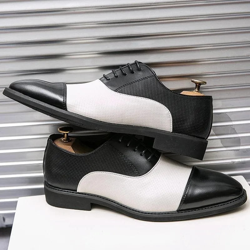 YRL Men's Multi Color Pantent Leather Oxfords