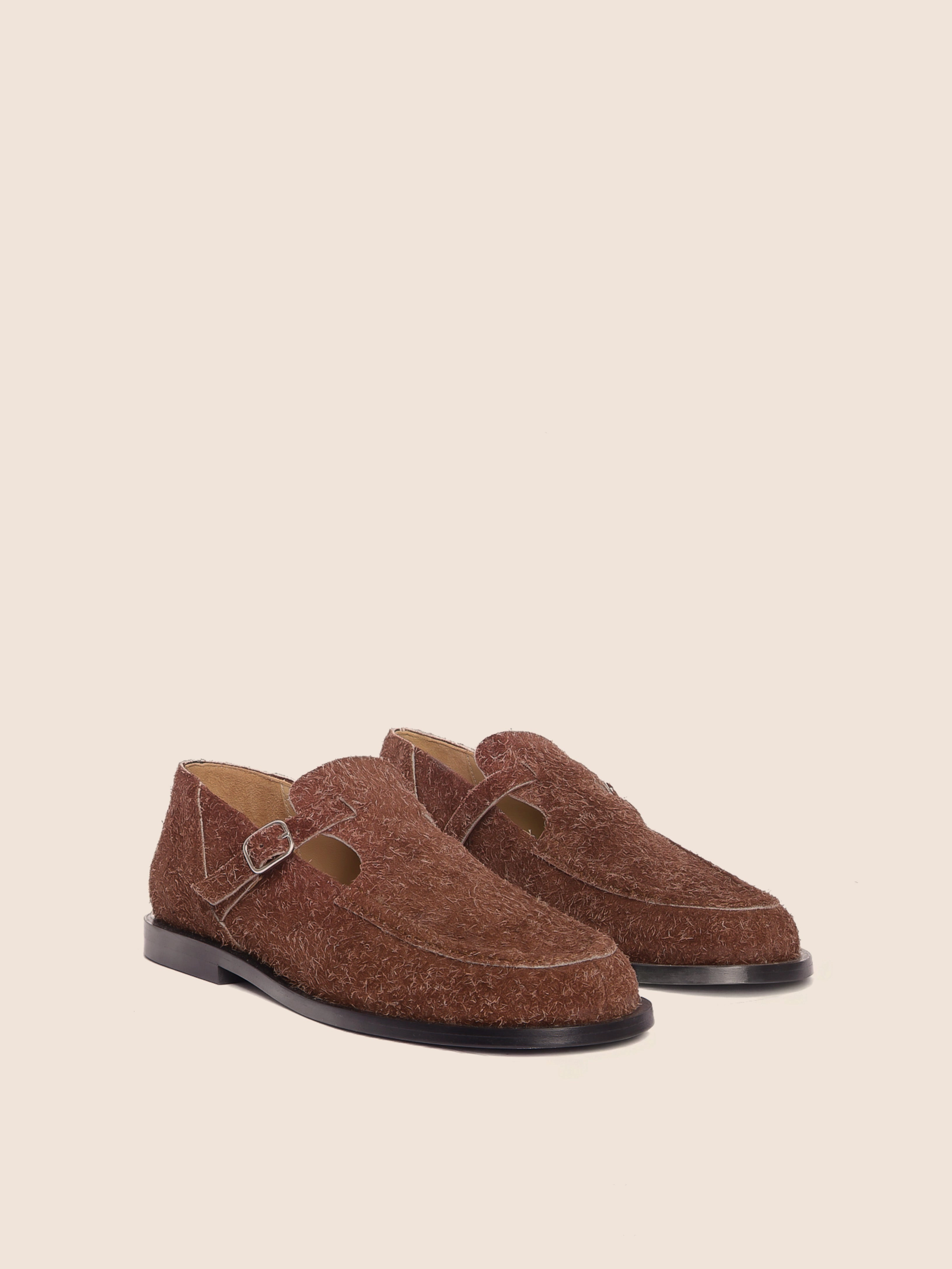 Cliff Step Fashionable Flats Shoes Zafra Brown Flat