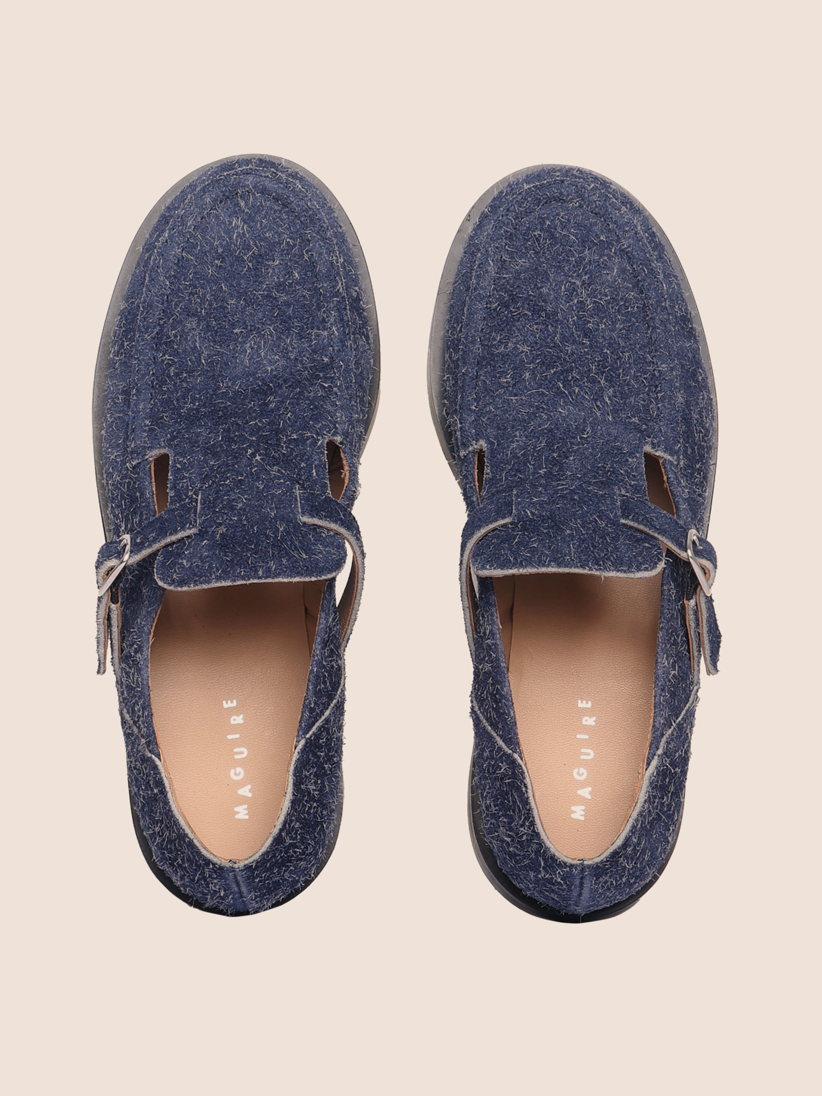 Zafra Navy Flat Modern Comfort Quick-Dry Material