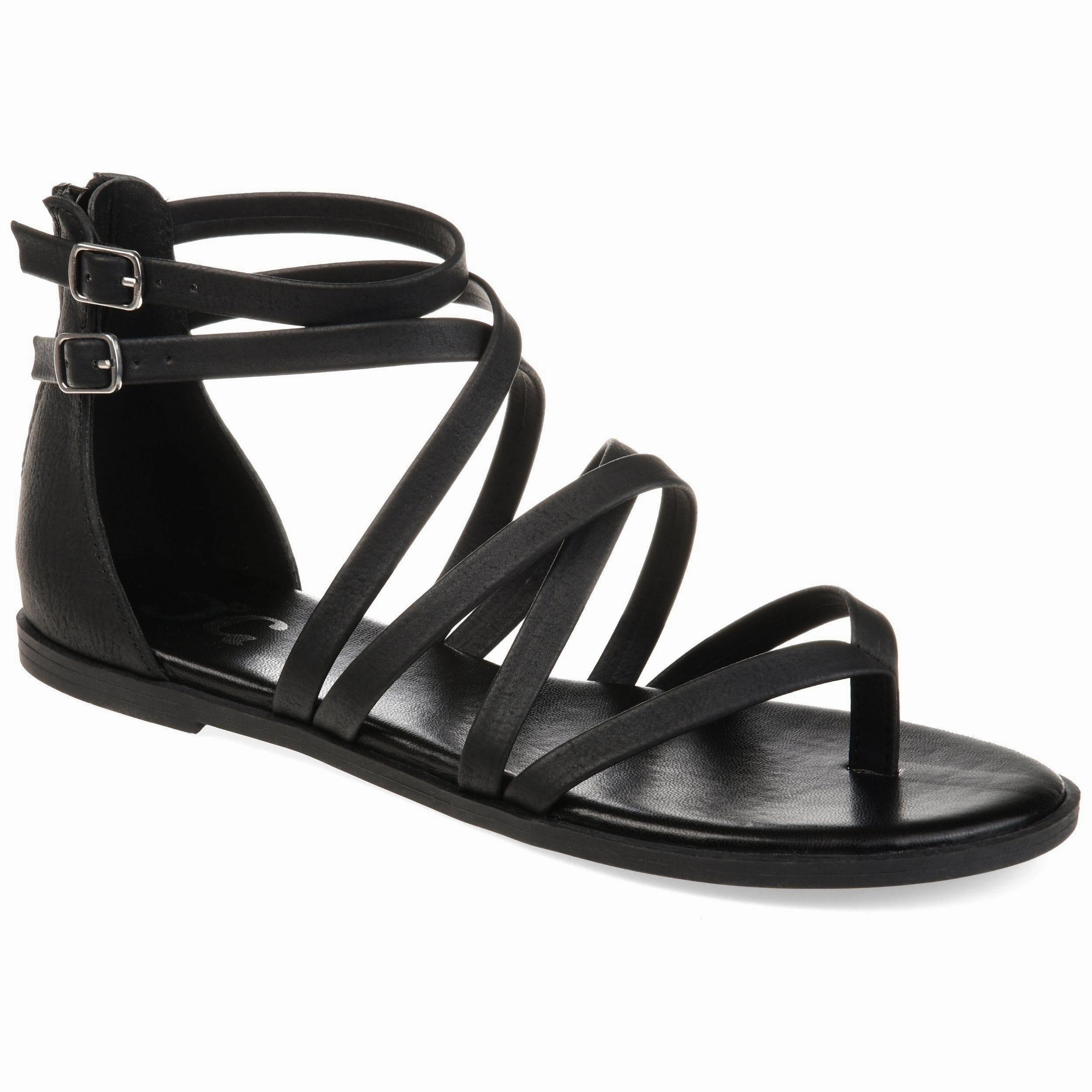 Foam Cushioning ZAILIE GLADIATOR SANDALS IN VEGAN LEATHER