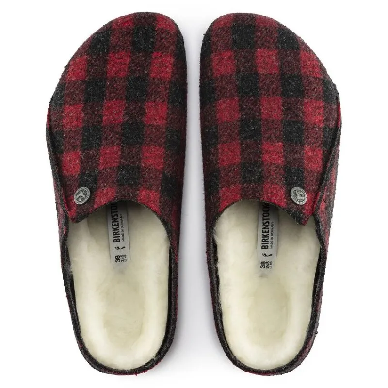 Zermatt Shearling Wool Felt Plaid