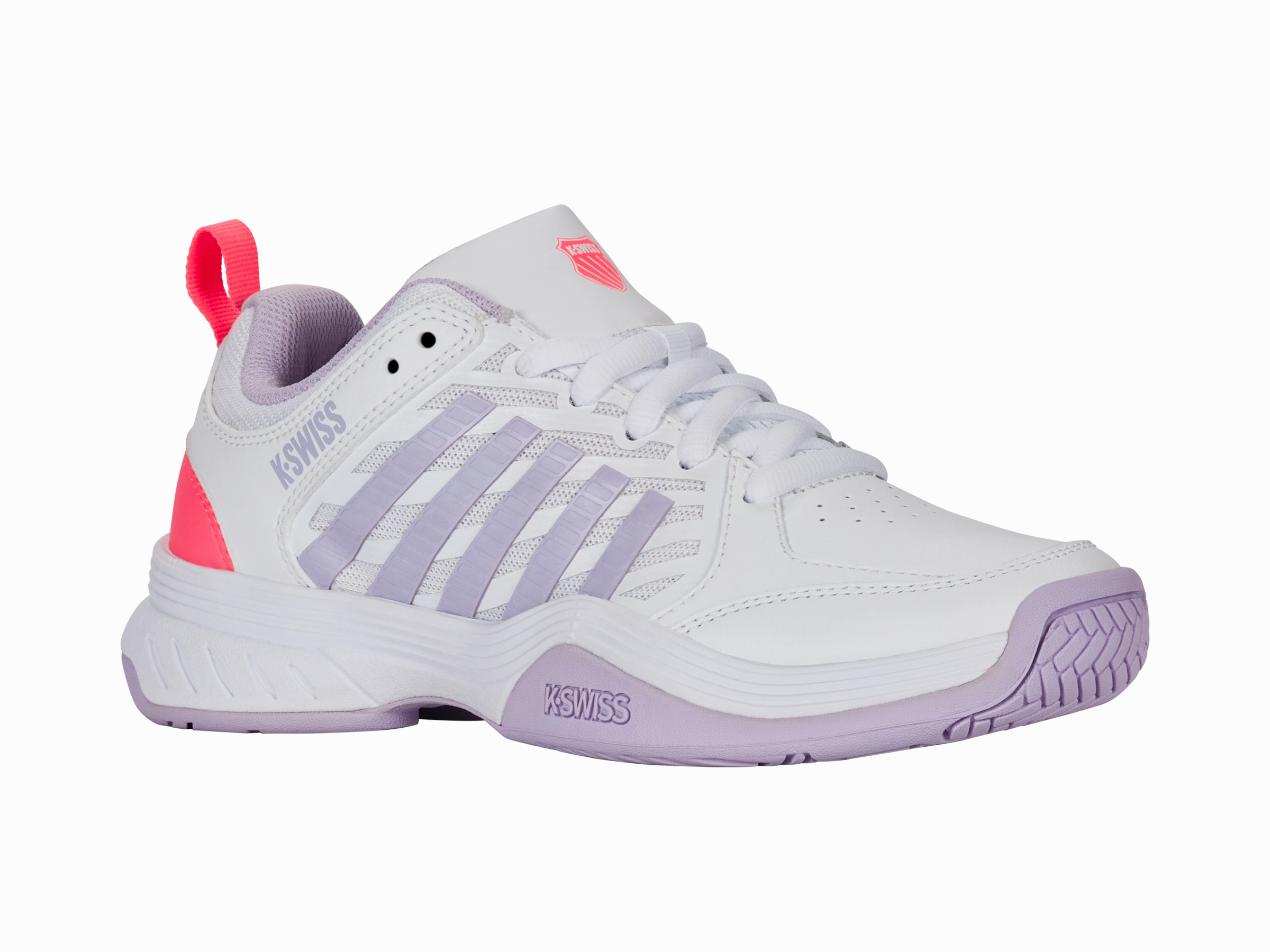 94428-182-M | COURT EXPRESS 2 | WHITE/ORCHID PETAL/NEON BLAZE Youth Fresh Office Smart