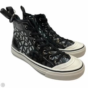 Stylish Support Weather Resistant Finish Shoes Sneakers By Dkny In Black, Size: 7.5