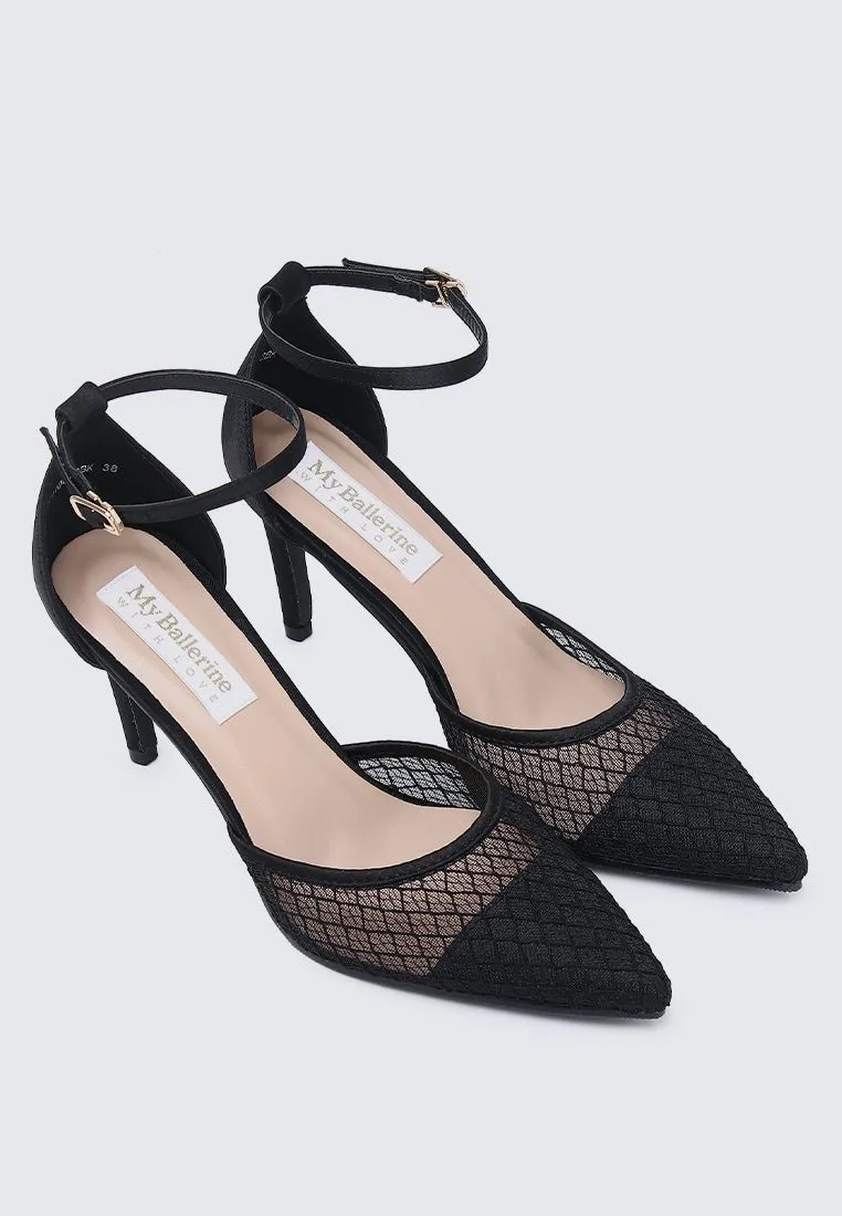 Zuri Comfy Heels In Black