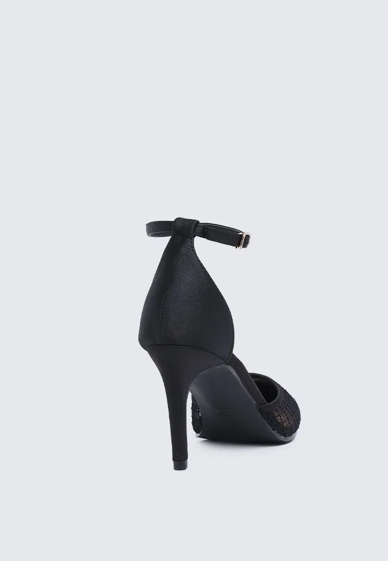 Zuri Comfy Heels In Black